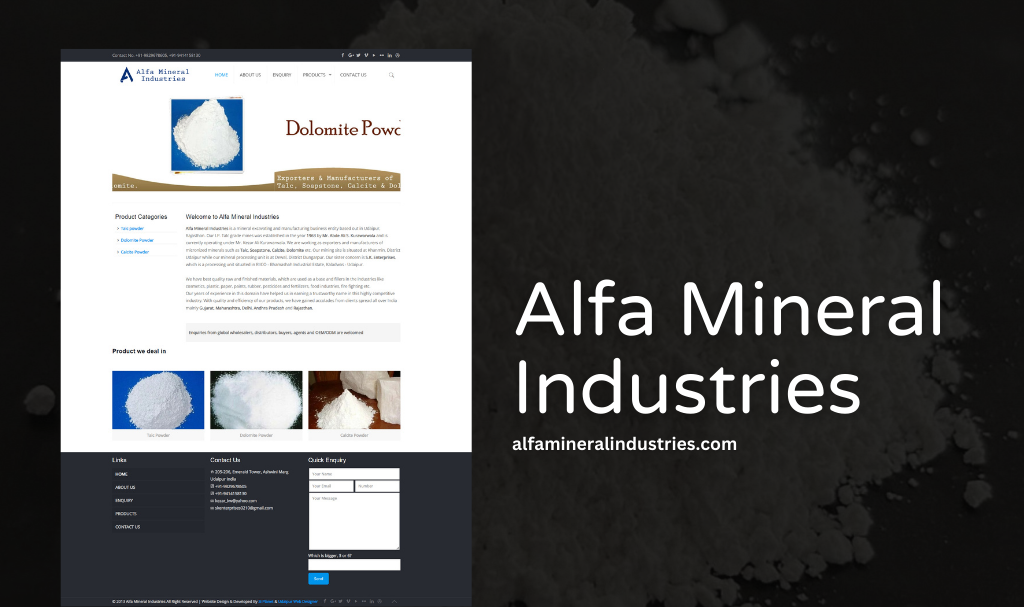 Mineral Industries Website Designer