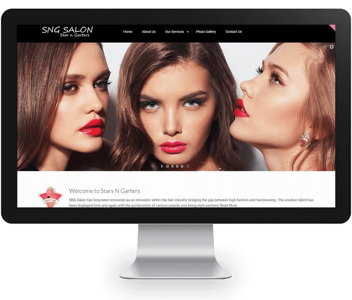 Beauty Parlous Salons Website Designer