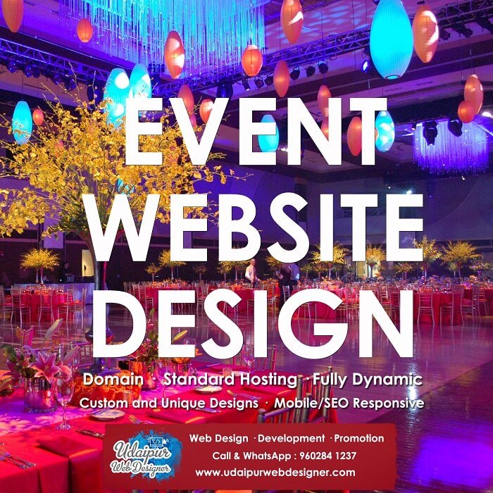 Event Planner Web Design