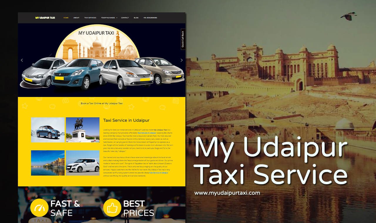 taxi website design