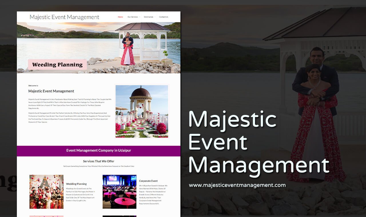 Event Management Website Designers