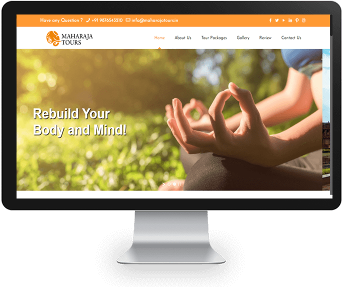 tours and travels website designer