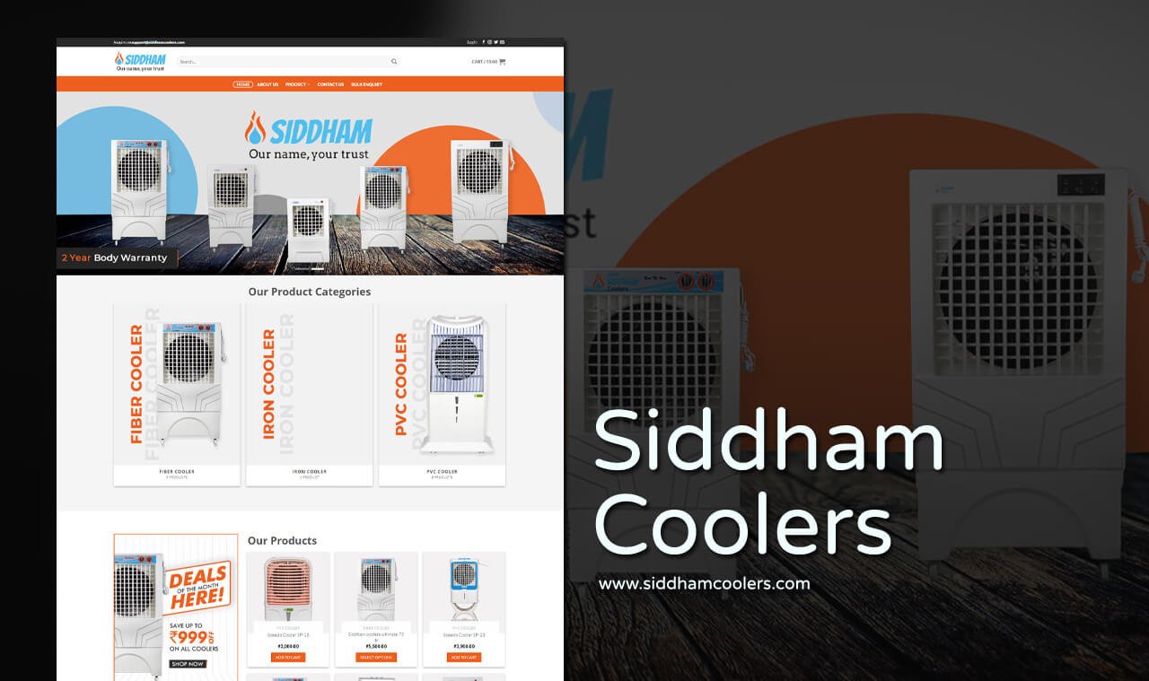 Air cooling products website designer in udaipur india