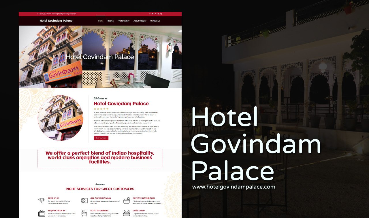 Hotel Website Designer and Development in udaipur