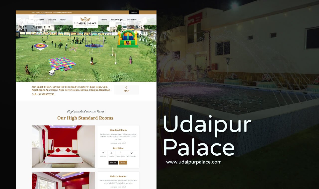 budget hotel website designer in udaipur india