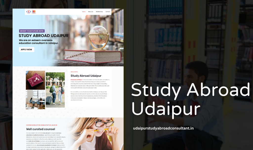 Study Abroad Website Designer Udaipur