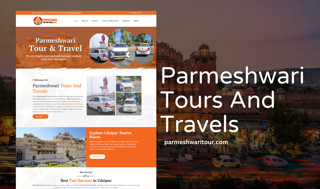 Tours & Travel Company Website Designer Udaipur