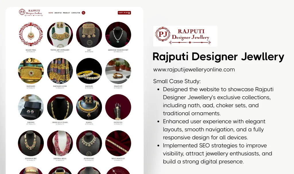 Rajputi jewelry website designer udaipur