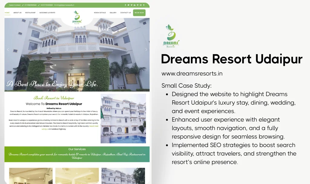 Resort website designer udaipur 1