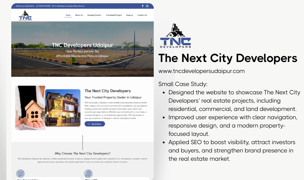Showcase Developer Website Design 1