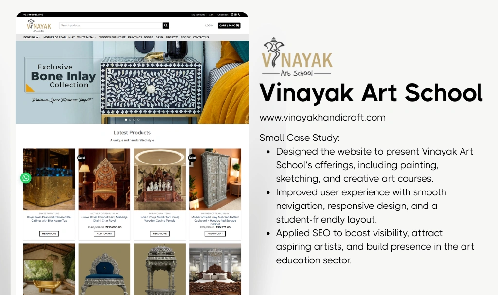 Top Art School Web Design 1