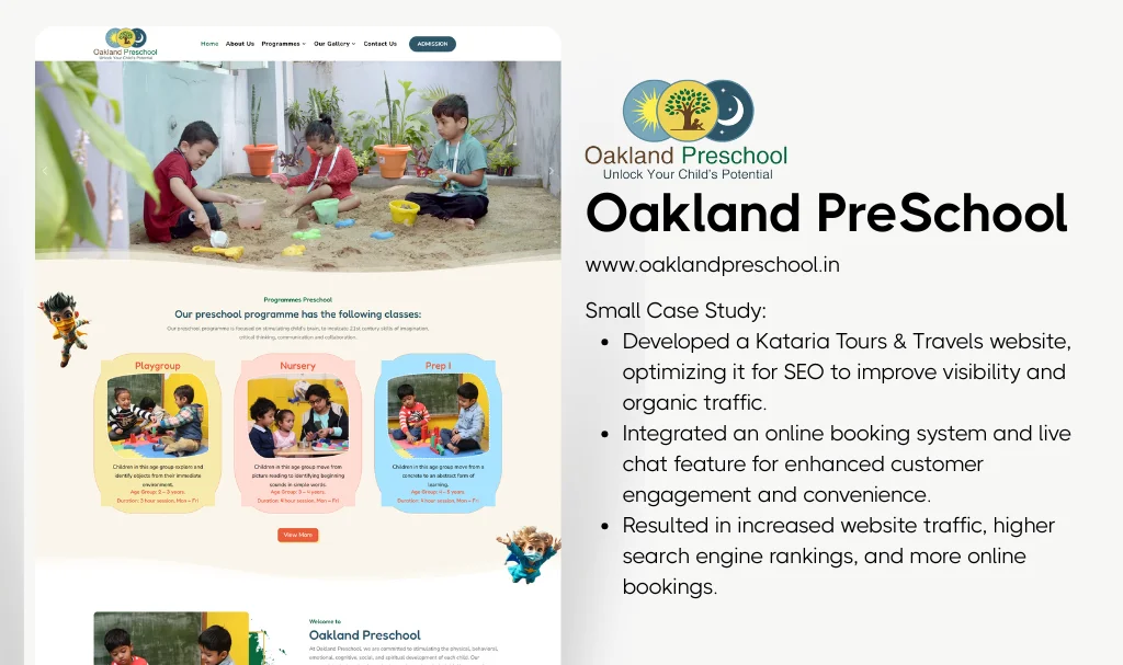 Preschool Wesite Designer