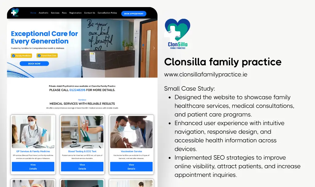 Medical clinic website designer udaipur rajasthan