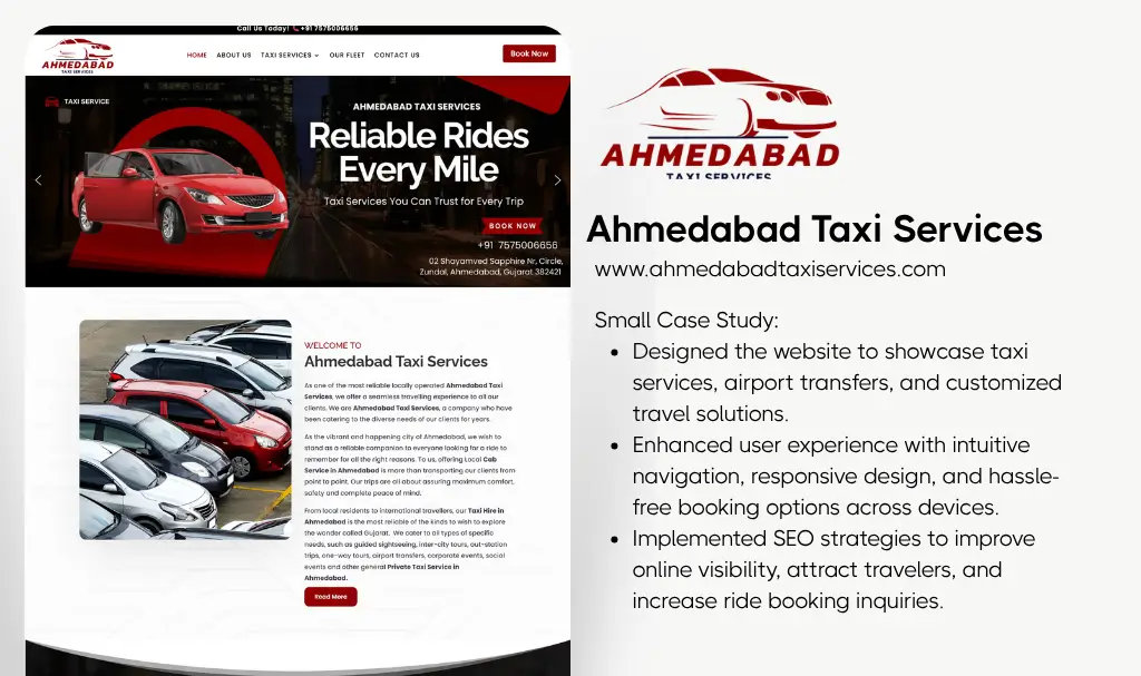 Tour taxi website design company udaipur rajasthan