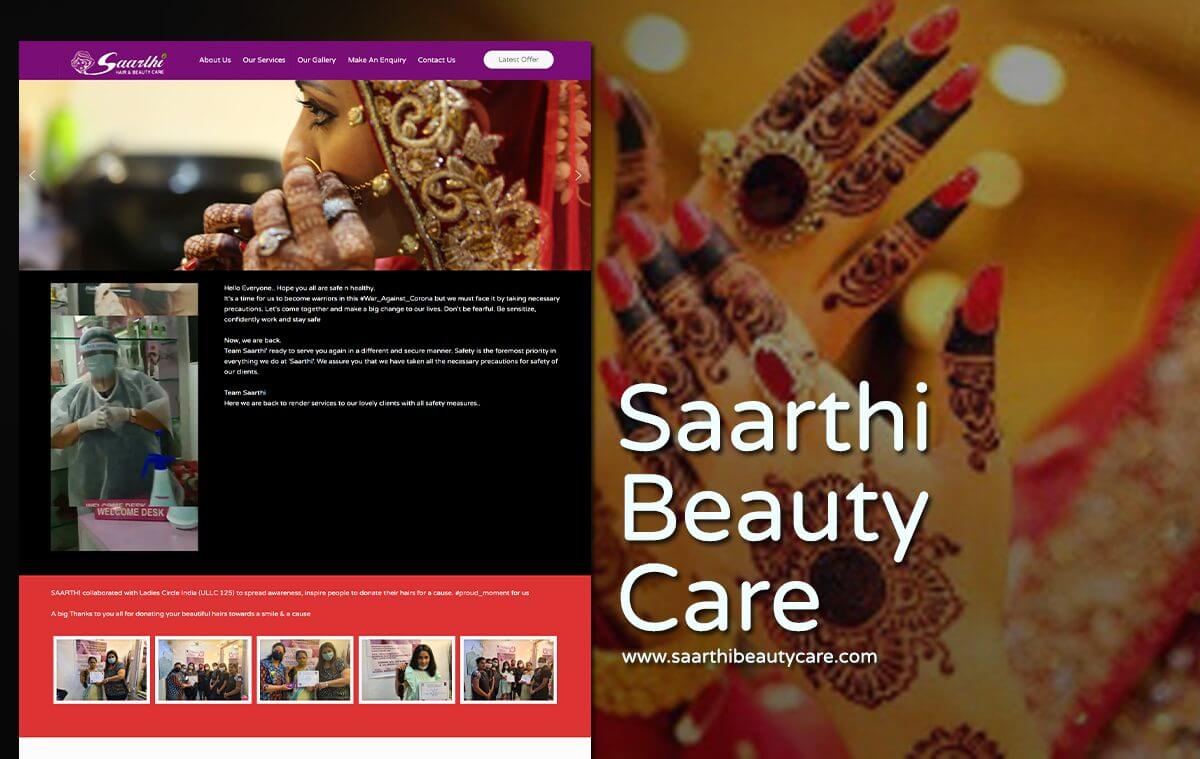 beauty salon website design