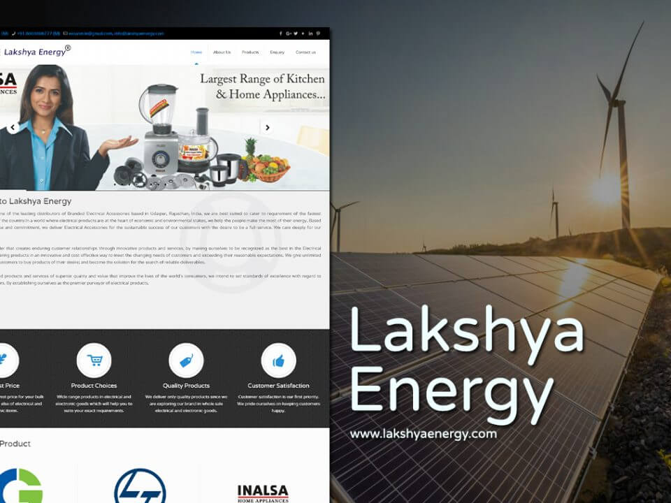 electronics products web design