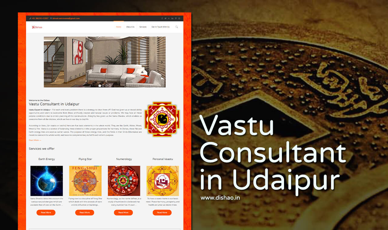 vastu consultant website design