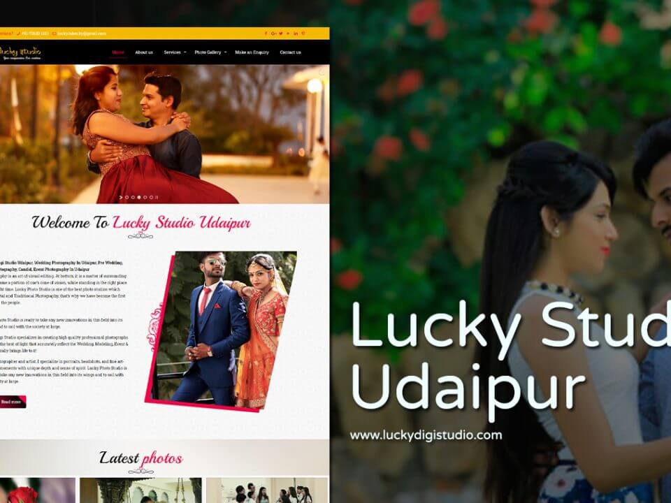 wedding photographer web design