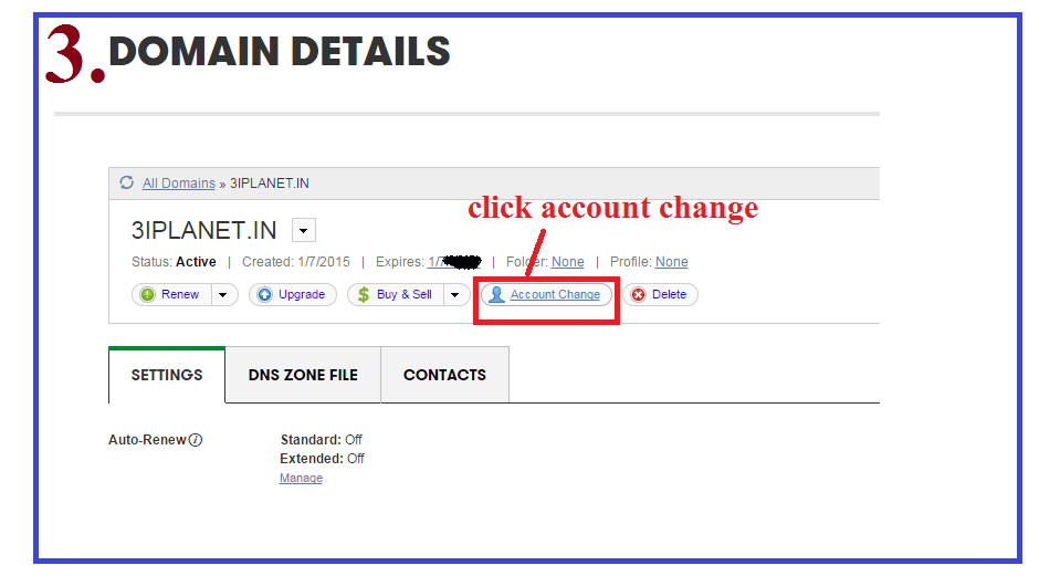 transfer domain between two godaddy accounts