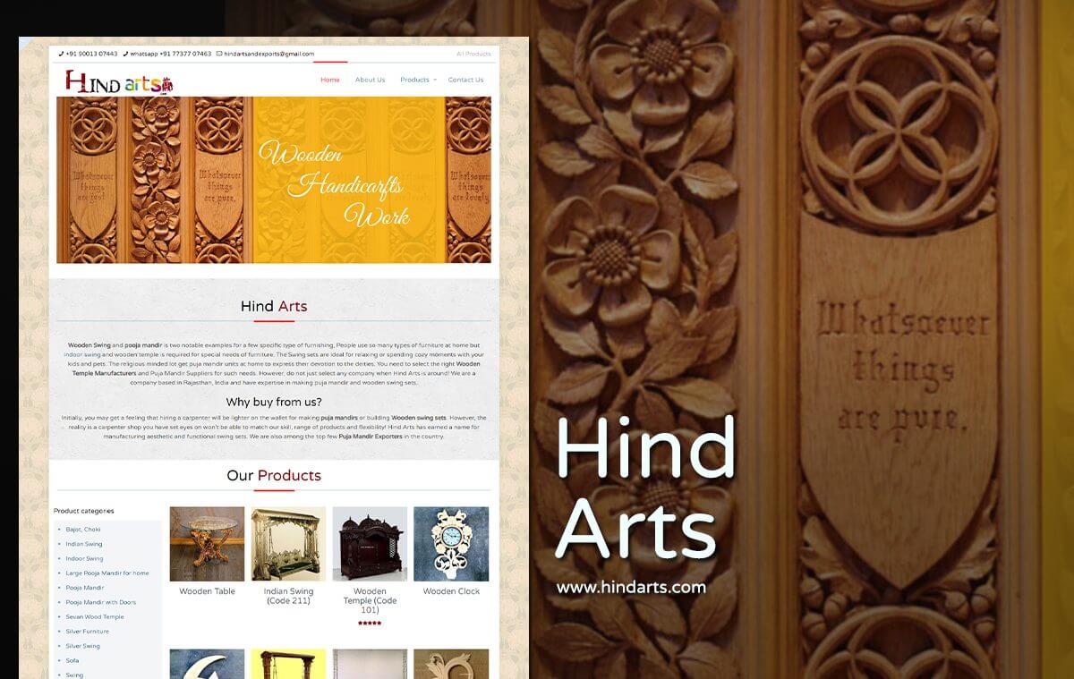 art and craft web design