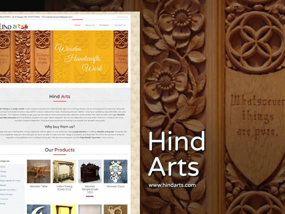 art and craft web design