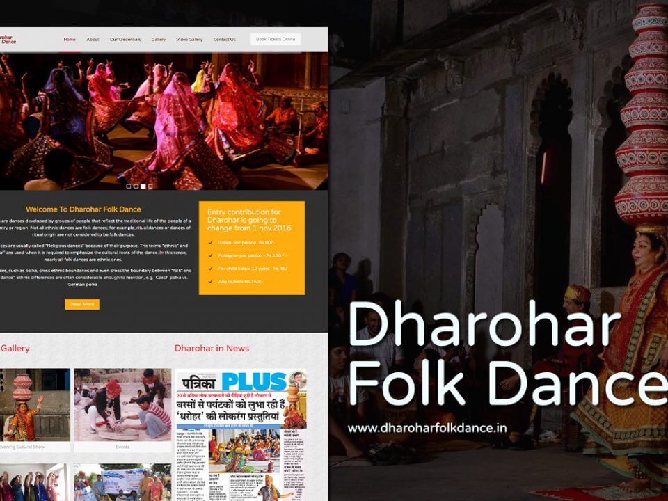 folk dance show website design