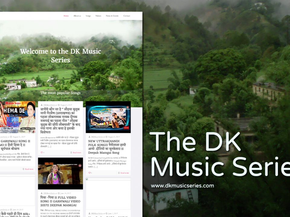 music artist website design