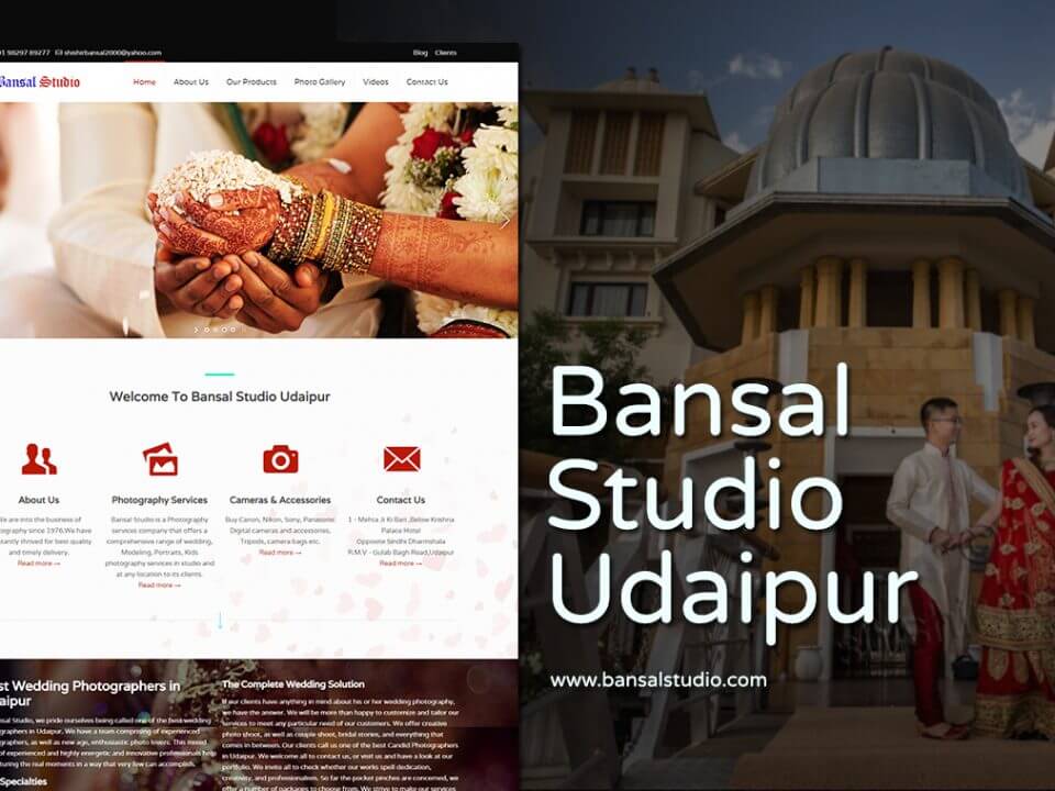 photo studio website design