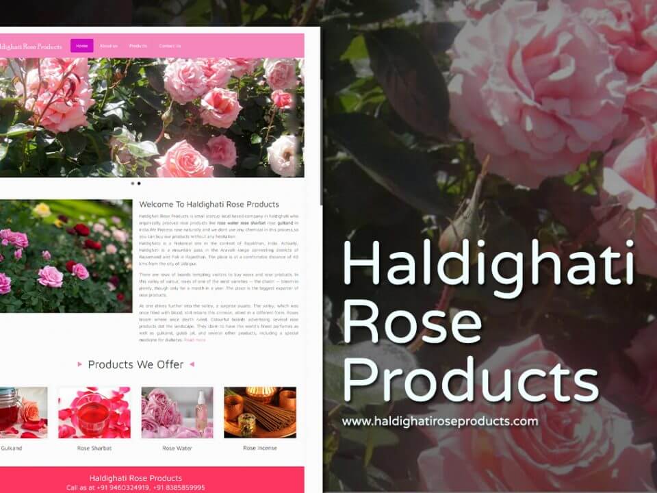 product listing website design
