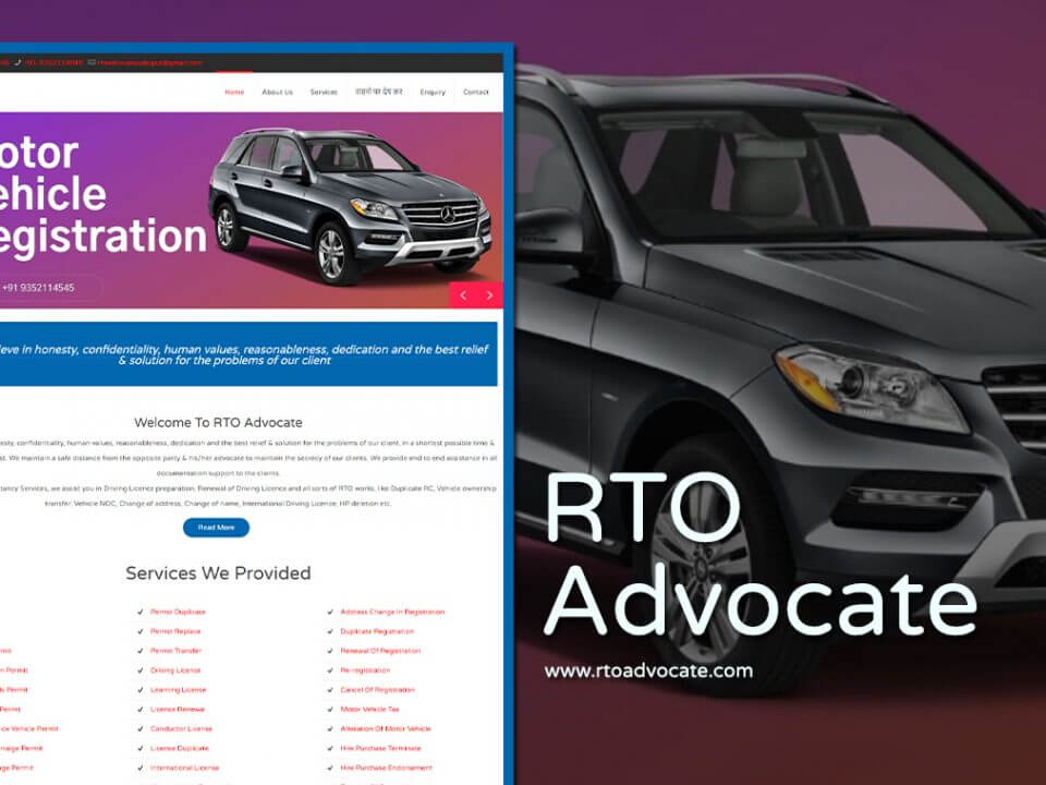 rto advocate website design