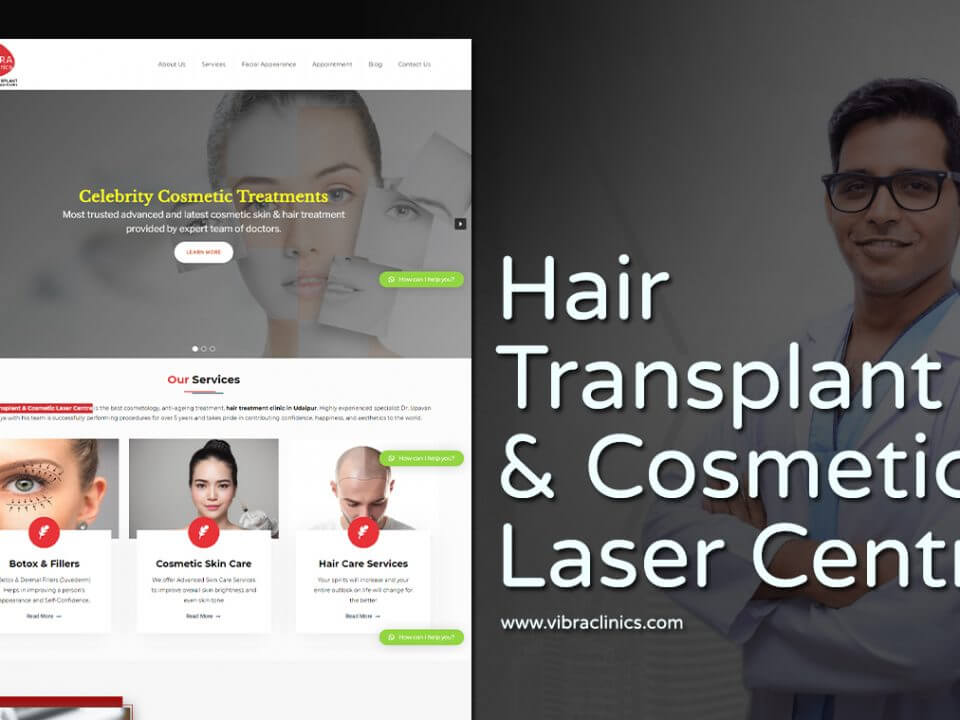 hair transplant clinic web design