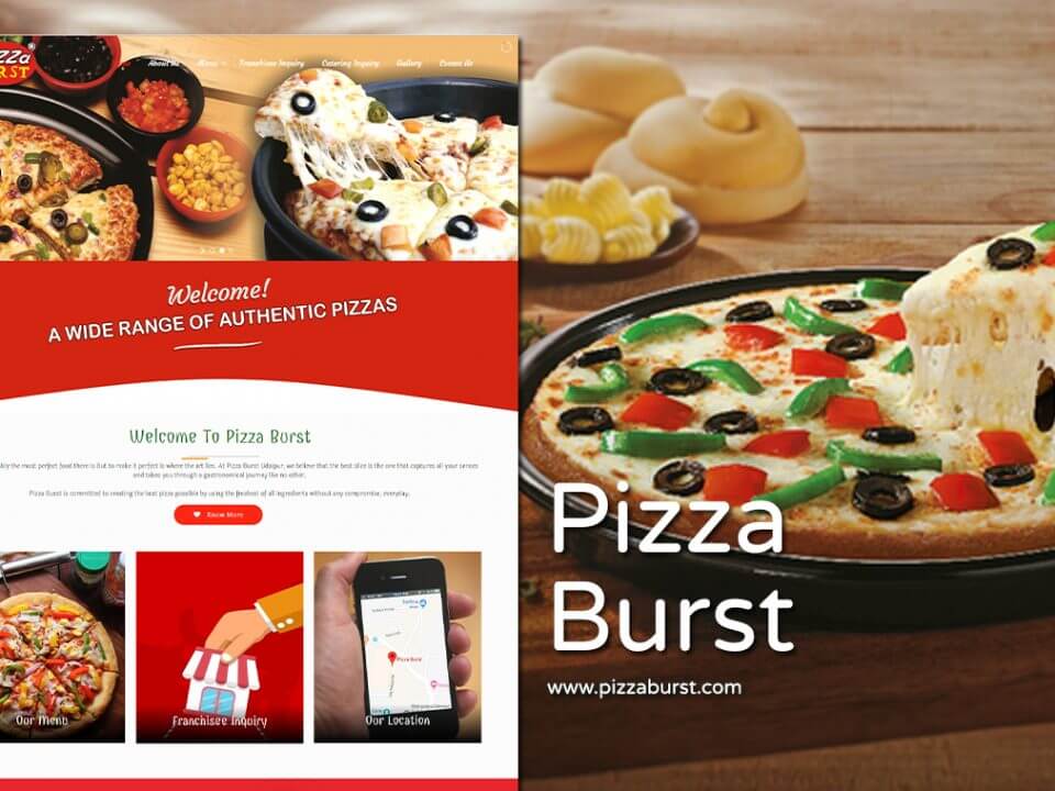pizza website designer