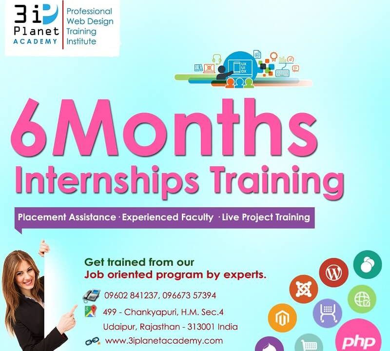6 Months Internships Training For MCA And B.Tech In Udaipur