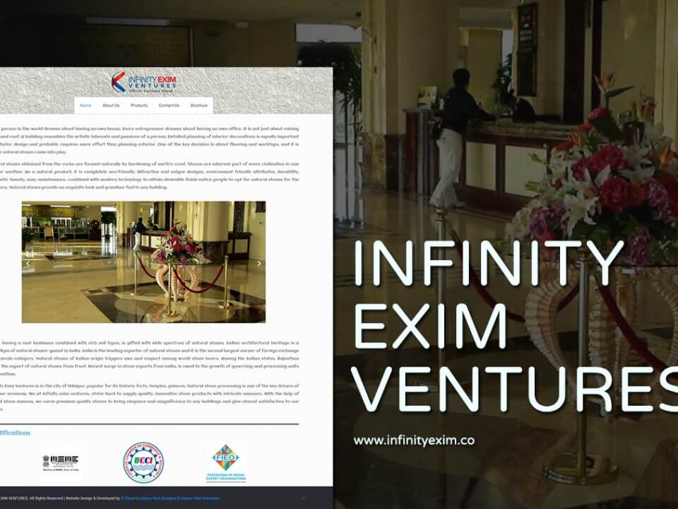 export company website design