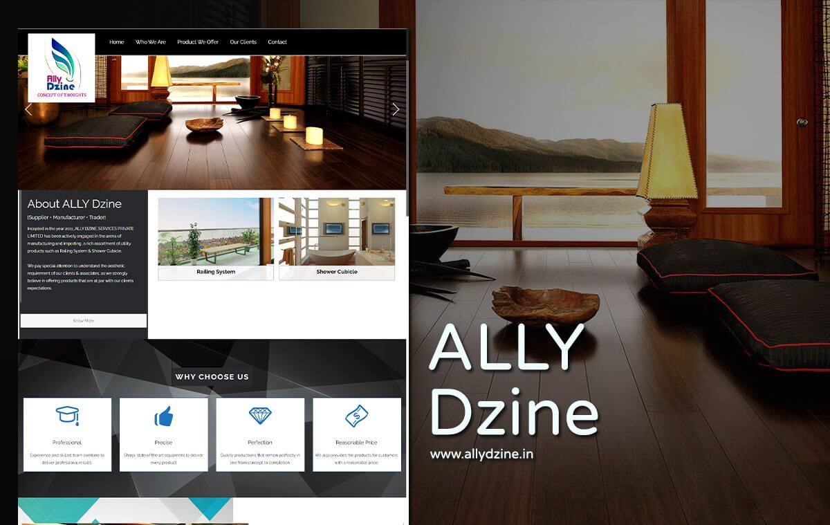 interior designer web design