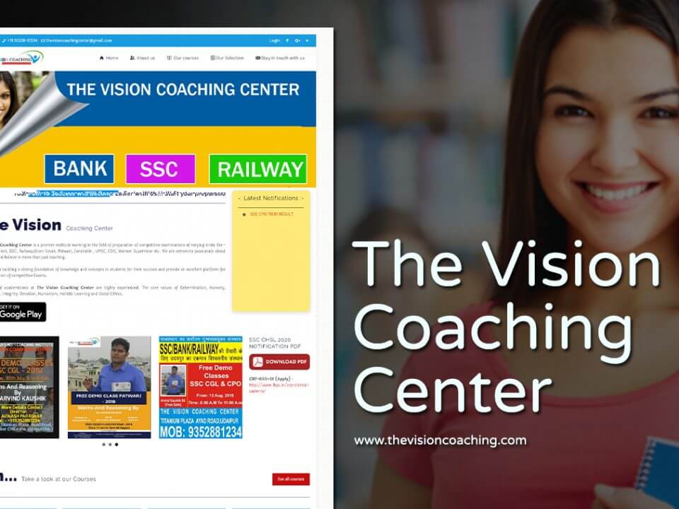 coaching institute website designer