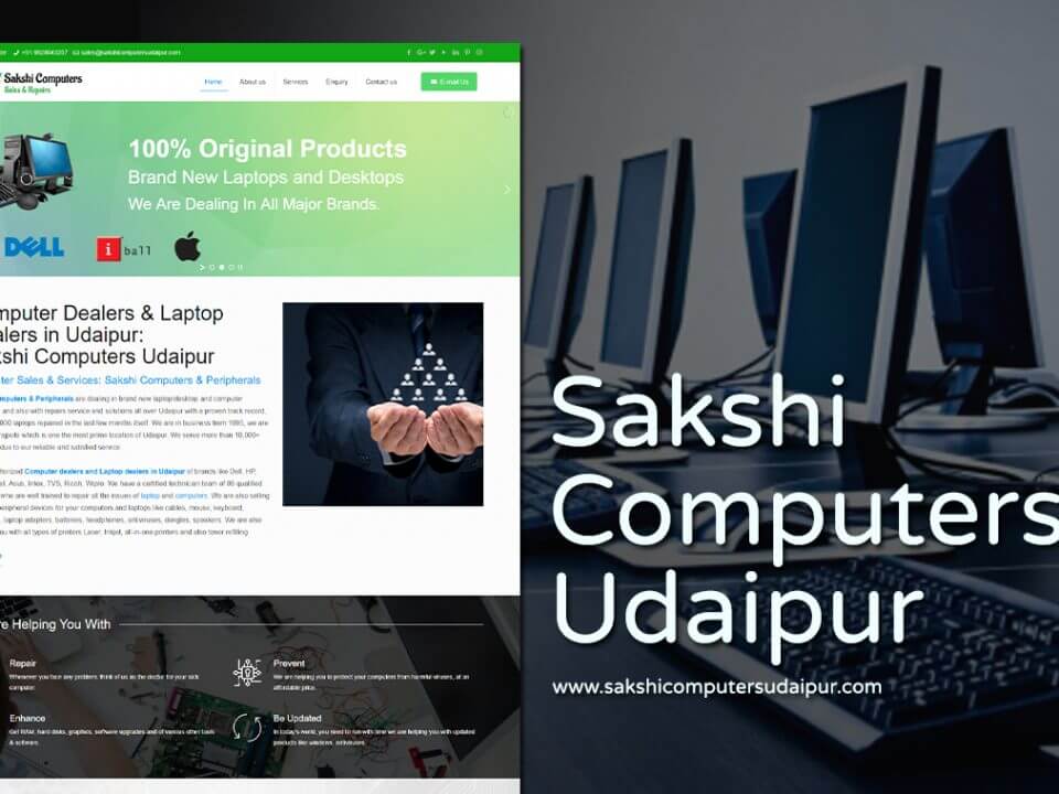 computer dealer web design
