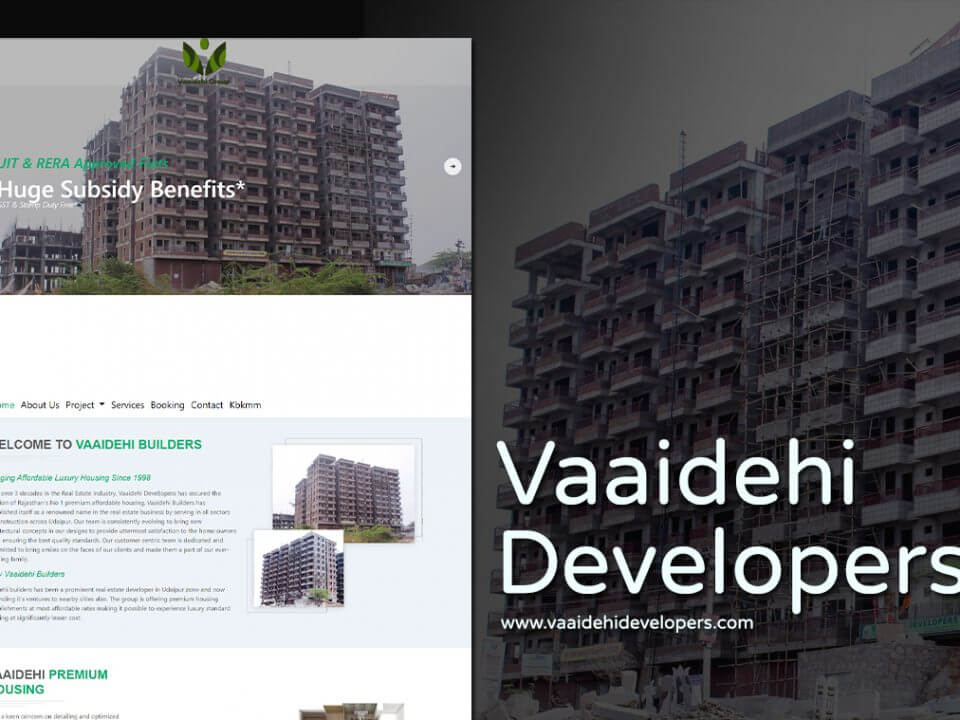 construction company web design