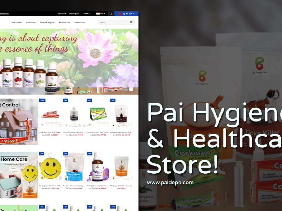 organic product company web design