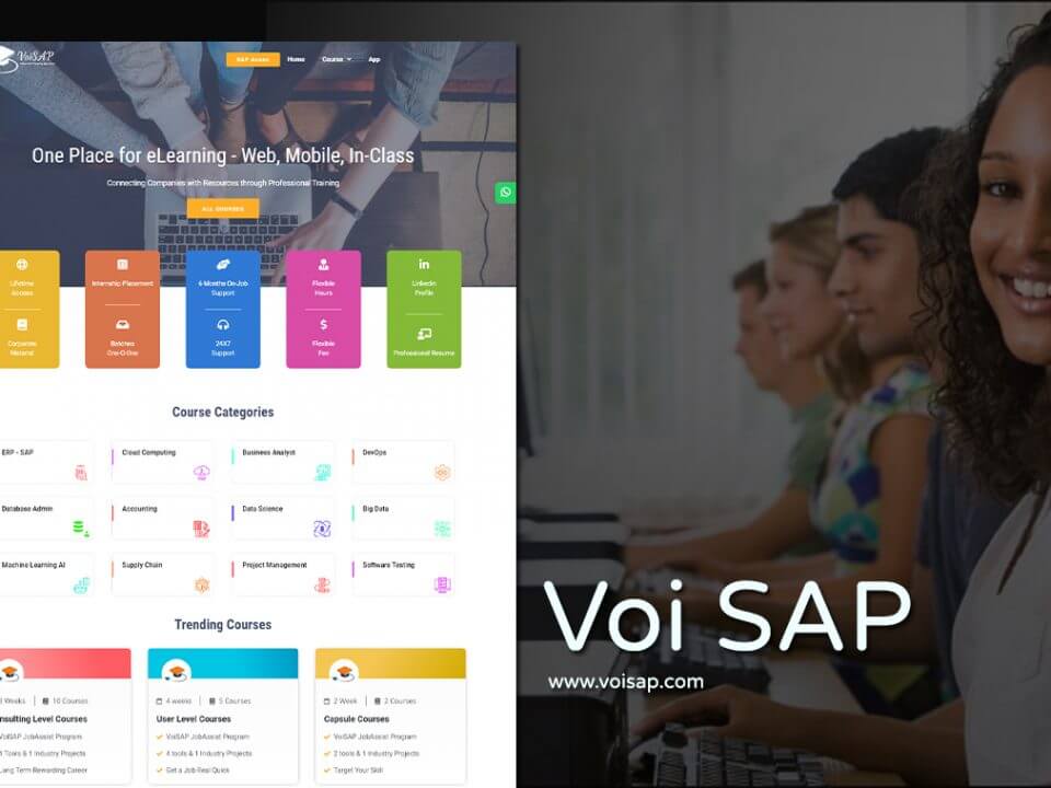 sap training website design