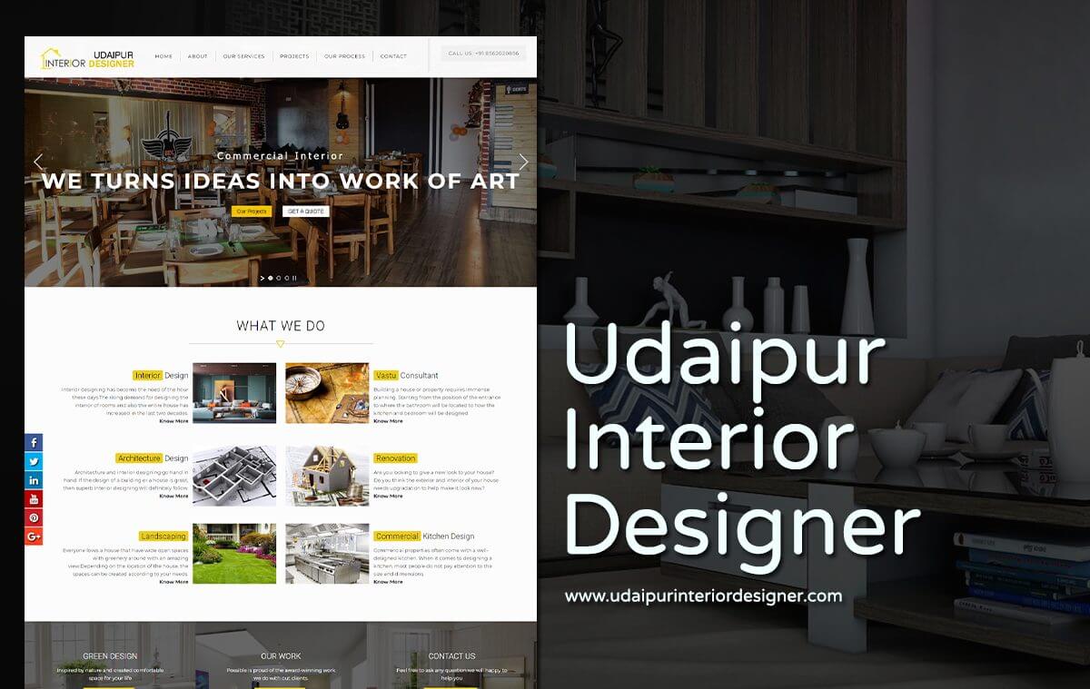 Interior Designer Web Design Udaipur