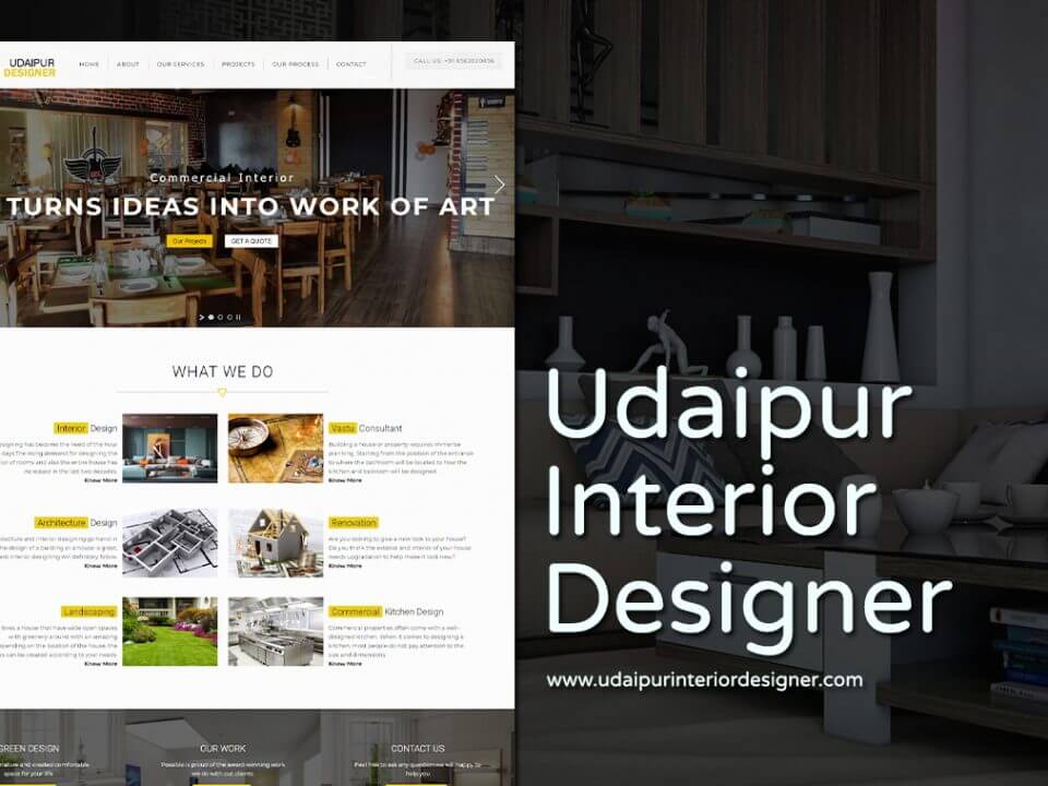 interior designer website design