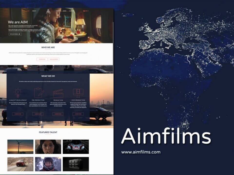 Production Company Website Designer