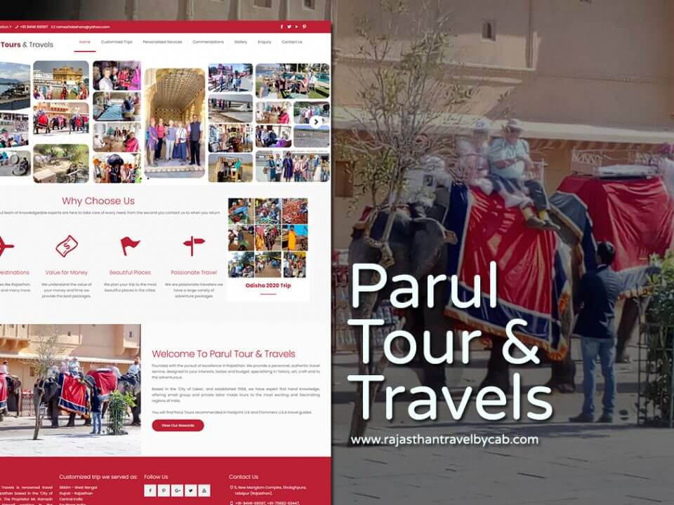 best travel company website designer