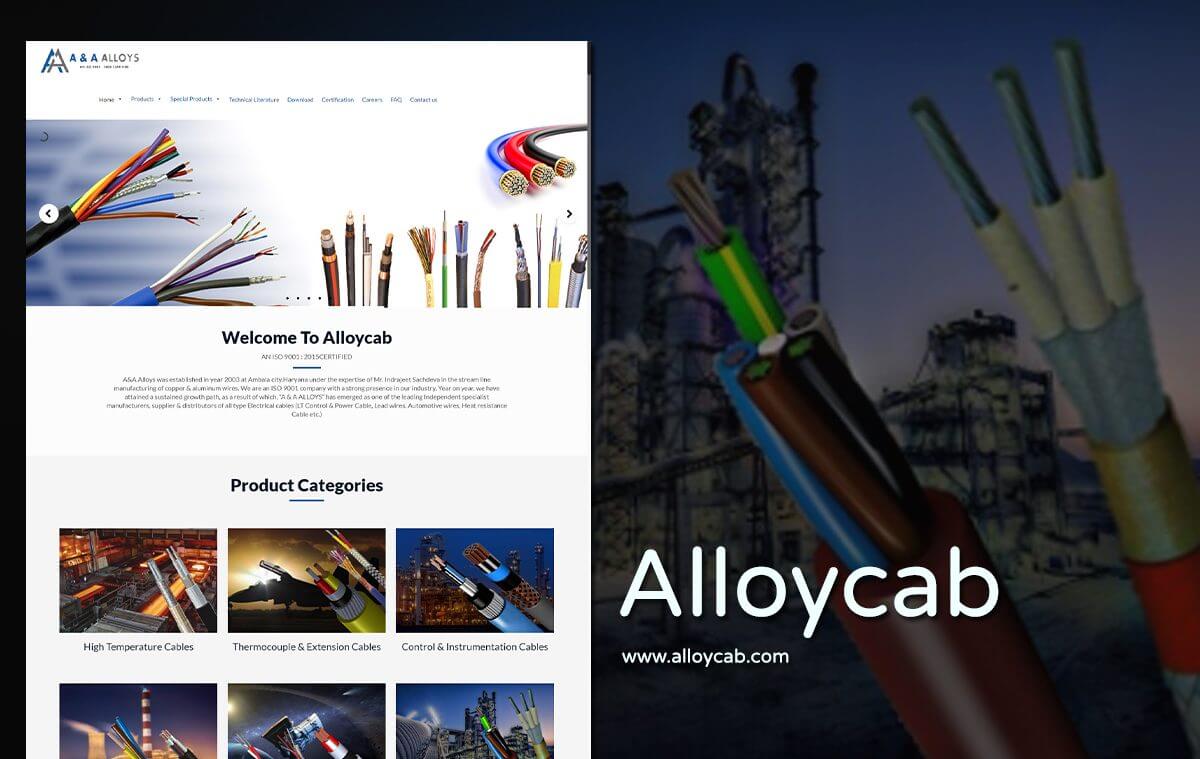 cable manufacturer company web design