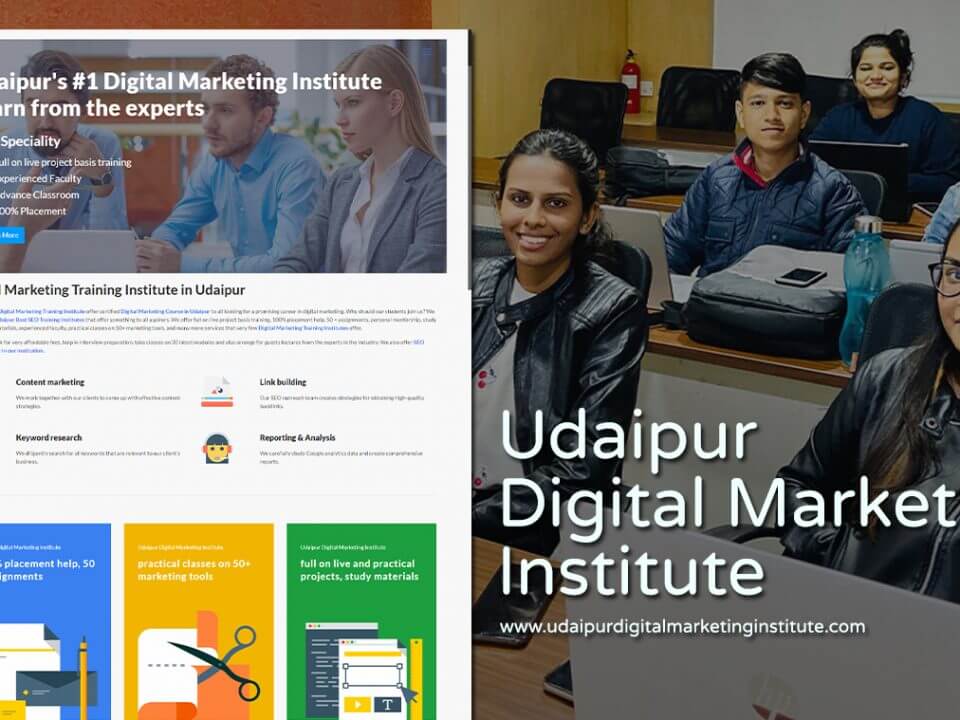 digital marketing institute website designer