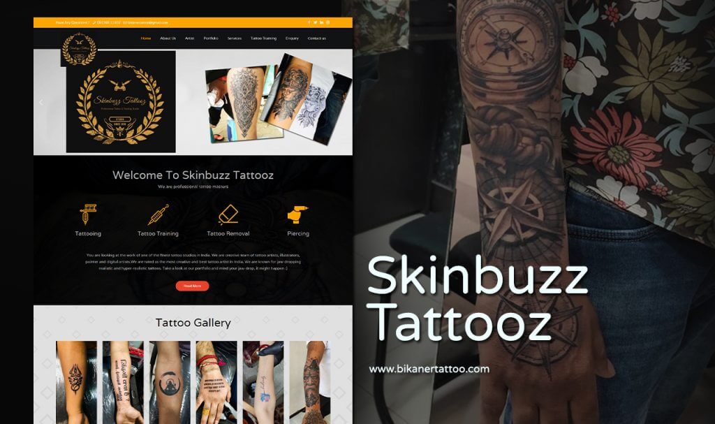 Free Tattoo Artist & Studio Website Templates - Top 2021 Themes by Yola