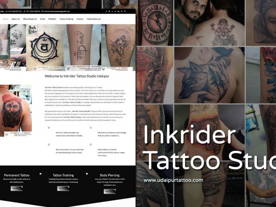 6. Tattoo Design Website Template - wide 9