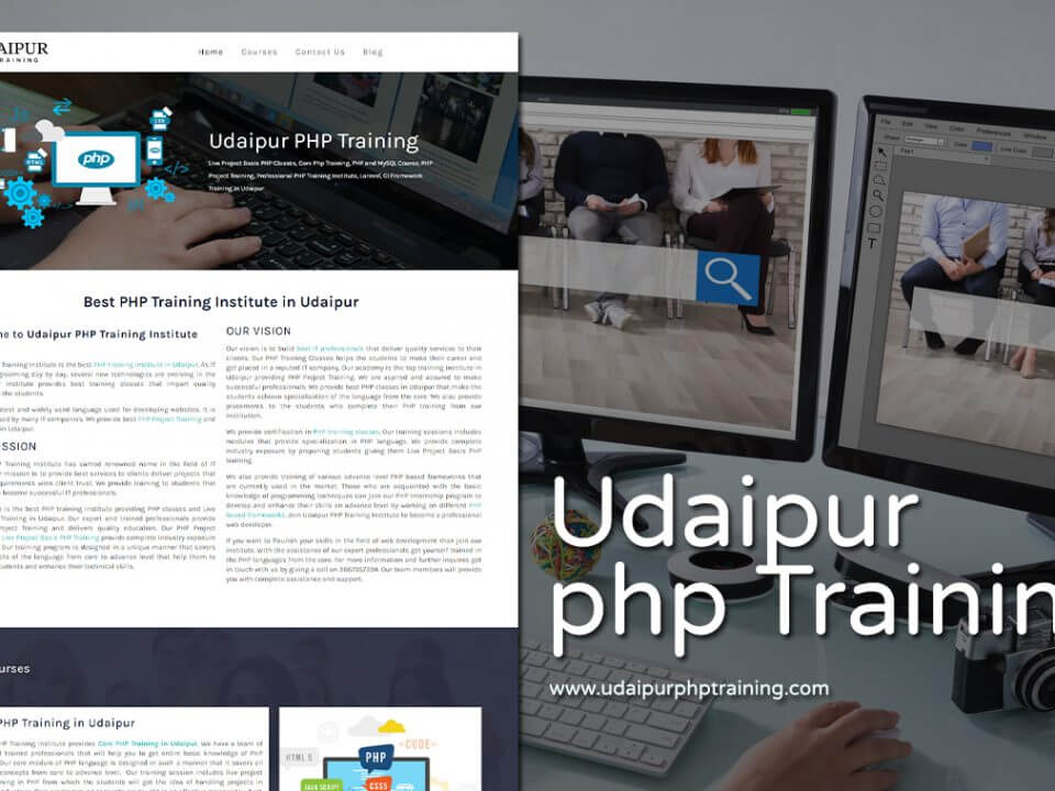 training nstitute website design