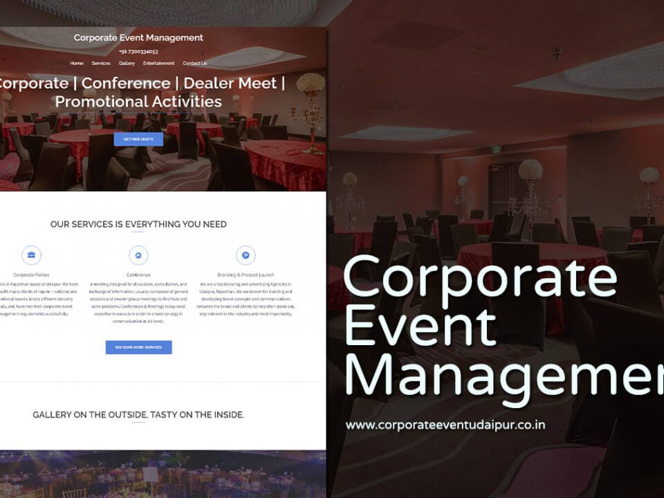 Events Management Website Designers